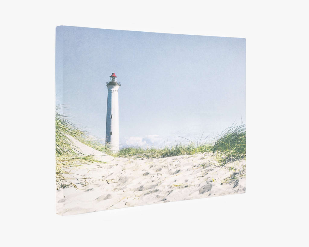 Canvas print of a lighthouse showing the mirrored edge