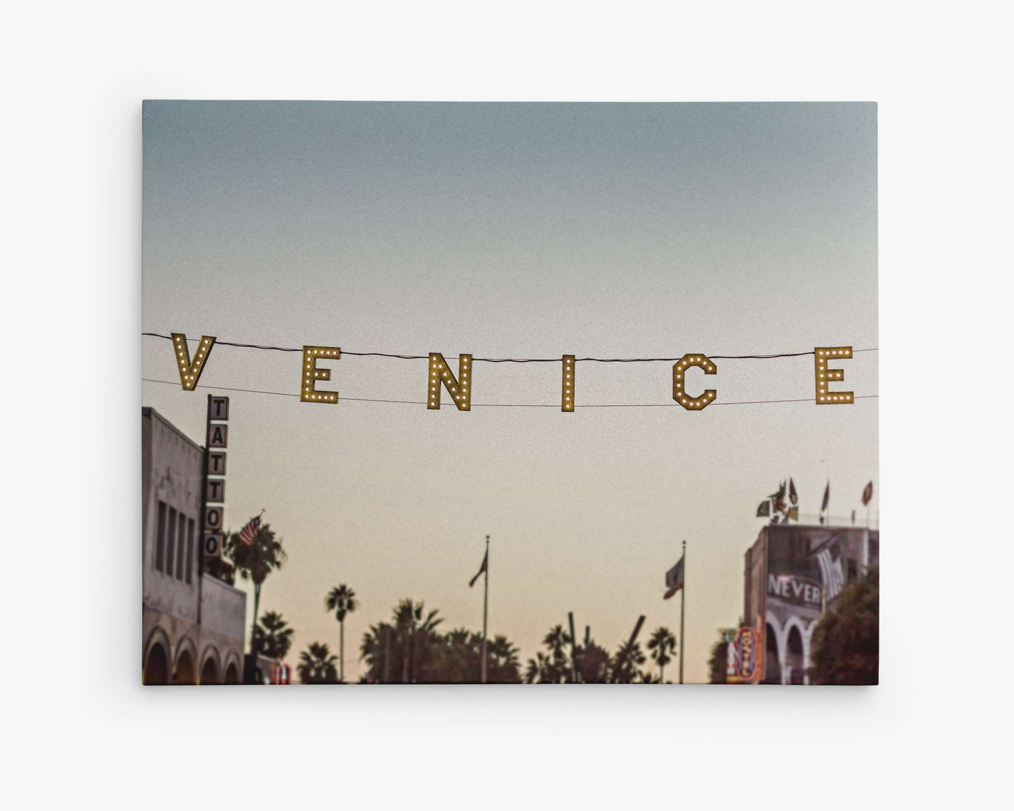Canvas wrap wall art of the Venice Beach sign in California 