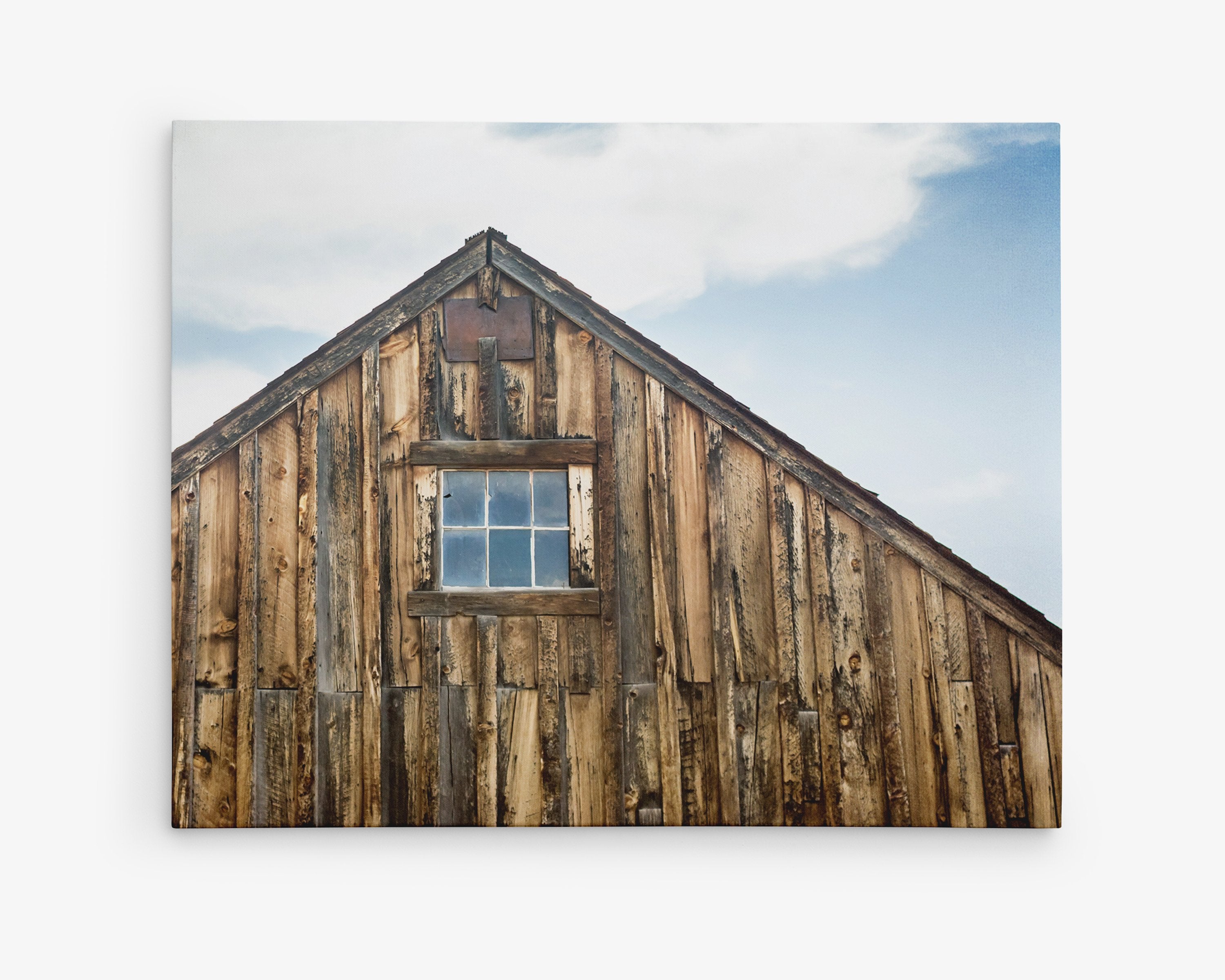 Rustic Canvas Print of an Old Barn
