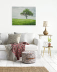 Rustic Countryside Canvas Wall Art, 'Tree in a Field'