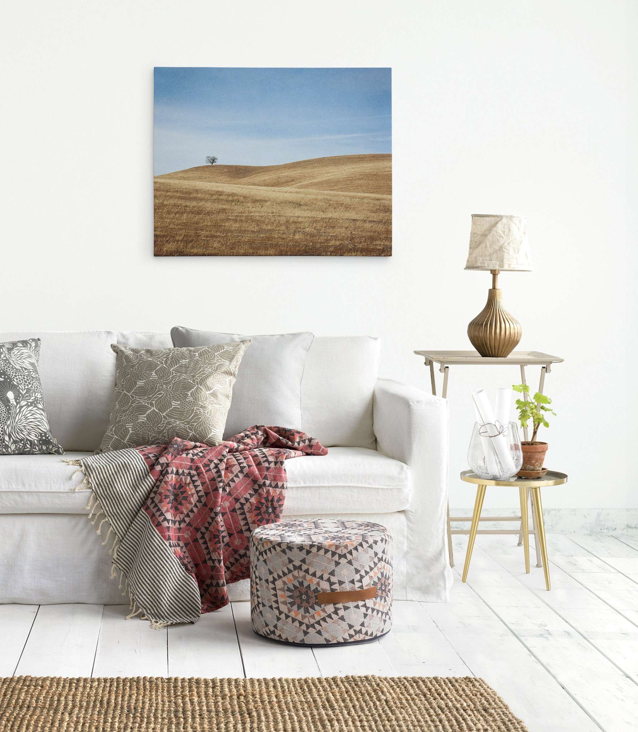 California Central Coast Landscape Canvas Wall Decor &#39;Golden Ynez&#39;