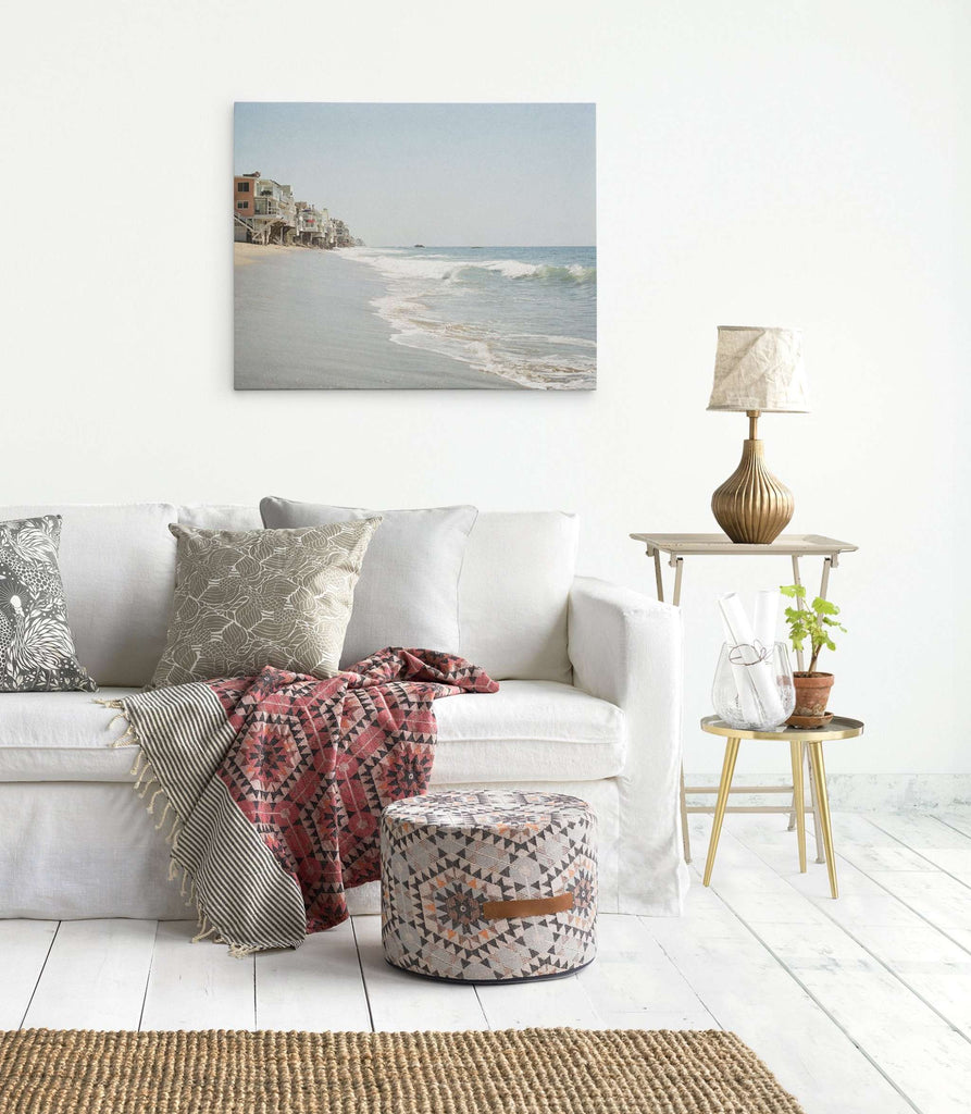 Malibu Beach House Canvas Wall Art, 'Ocean View'