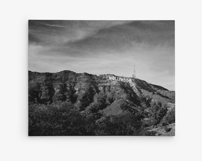 Hollywood Sign Black and White Vintage Wall Art, 'Old Hollywood'