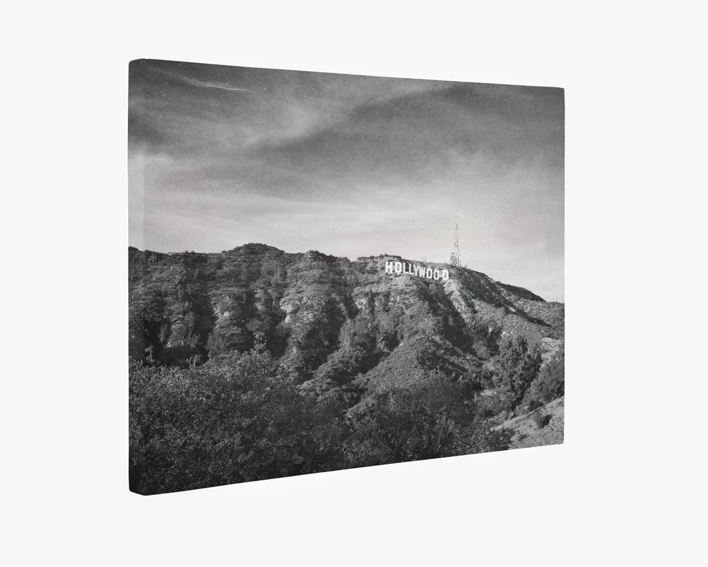 Hollywood Sign Black and White Vintage Wall Art, 'Old Hollywood'