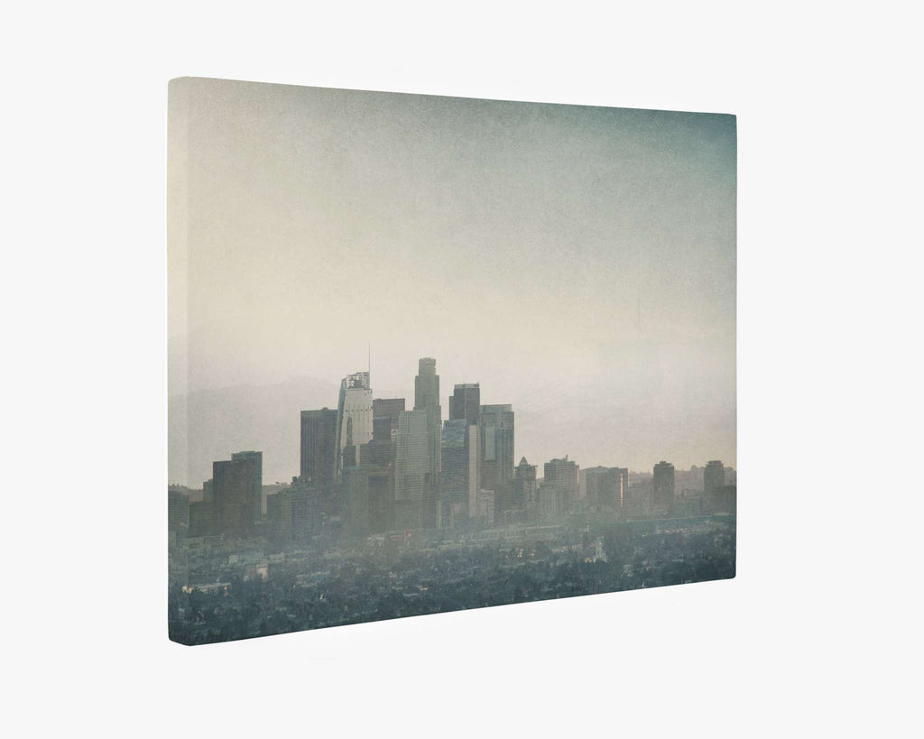 Downtown Los Angeles Canvas Wall Art, 'Stormy La La Land'