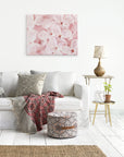 Pink Botanical Canvas Wall Art, 'Bed of Lilacs'