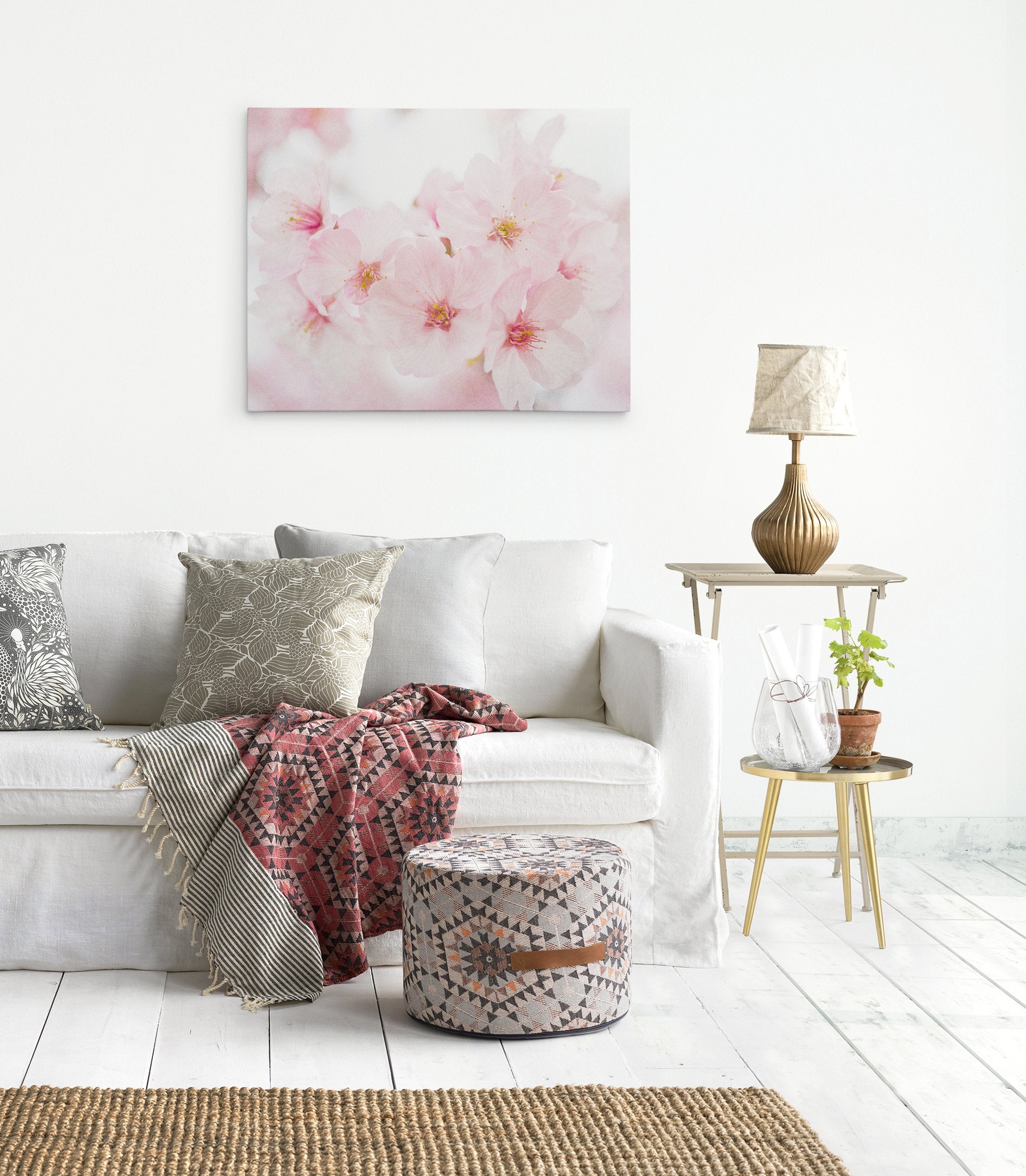 Pink Flower Canvas Wall Art, &#39;Cherry Blossom&#39;