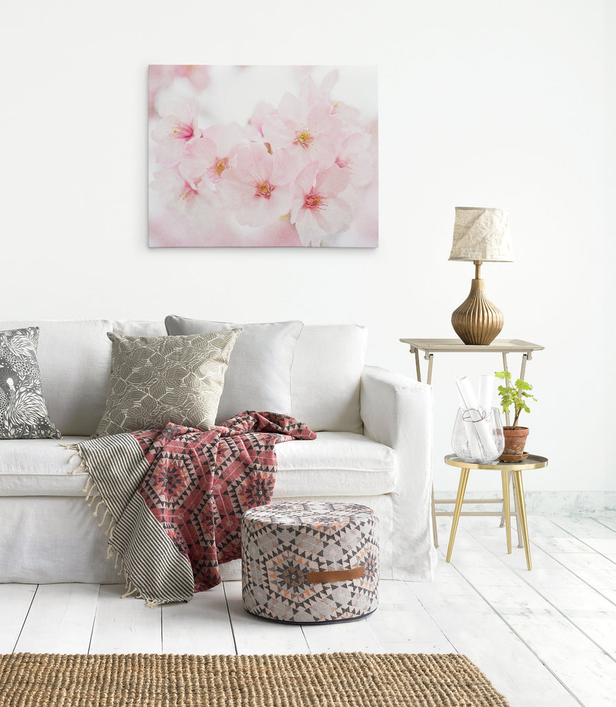 Pink Flower Canvas Wall Art, 'Cherry Blossom'