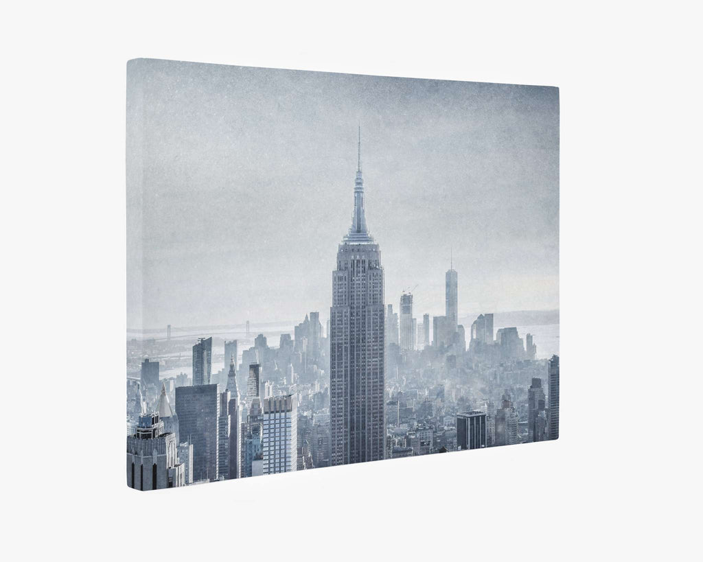 New York City Canvas Wall Art, 'Winter Metropolis'
