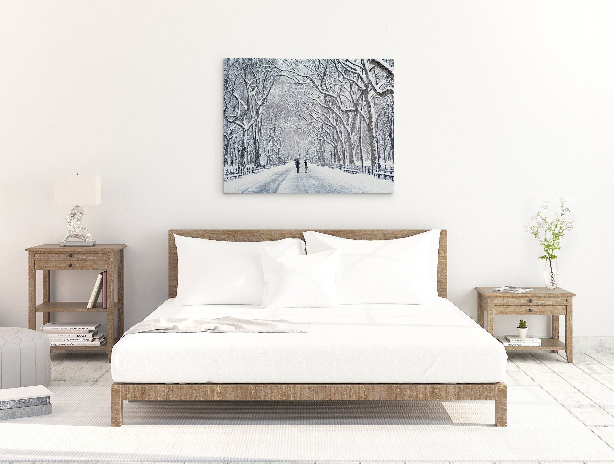 New York Central Park Wall Art, &#39;The Mall In Winter&#39;