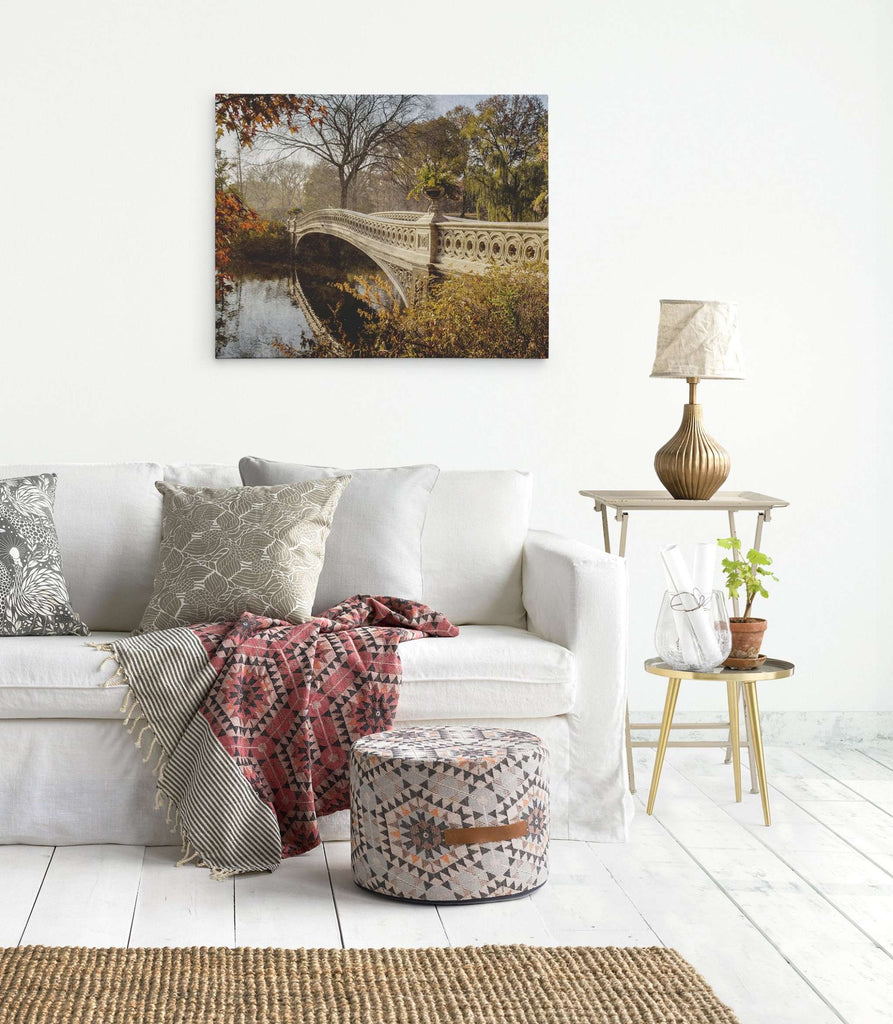 New York City Canvas Wall Art, 'Fall Bow Bridge'