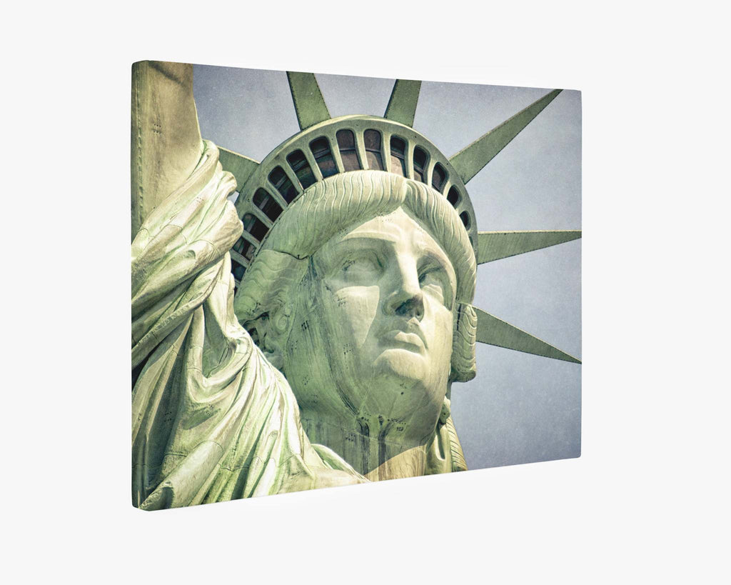 New York City Canvas Wall Art, 'Face of Liberty'