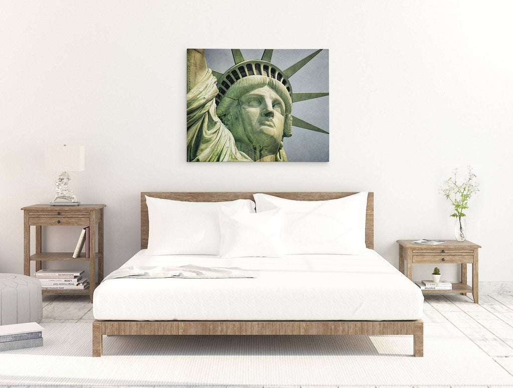 New York City Canvas Wall Art, 'Face of Liberty'