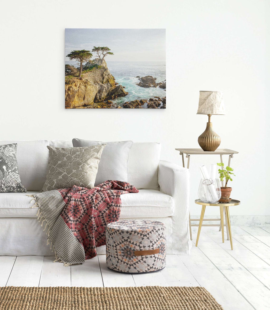 California Coastal Canvas Wall Art, 'Lone Cypress'